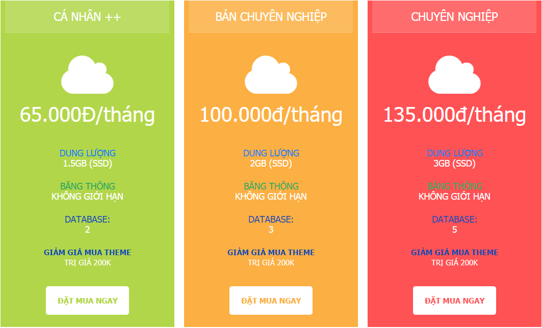 Thuê hosting giảm giá 300k khi mua theme WordPress &#8211; chỉ từ 858k